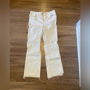 White Zara cropped jeans size 6